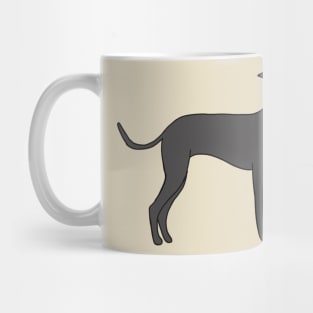 Cartoon italian greyhound Mug